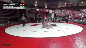 135 lbs Rr Rnd 2 - Milyssa Camarena, Norman High School Girls vs Jocelyn Wilson, Bixby Girls HS