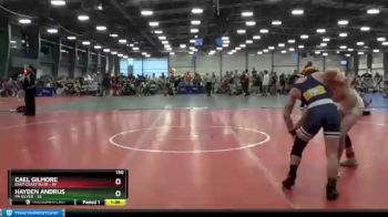 130 lbs Round 5 (6 Team) - Hayden Andrus, PA Silver vs Cael Gilmore, East Coast Elite