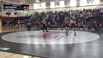 132 lbs Cons. Semi - Finn Crawford, Independence vs Kyson Moss, North Fayette Valley