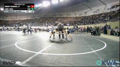 90 lbs Consi Of 16 #2 - Henry Romero, IV, Wolfpak Wrestling vs Abel Vigil, Team Nomad