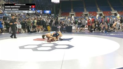 150 lbs Cons. Rd Of 32 - Kaden Martineau, Utah vs Makael Aguayo, Montana