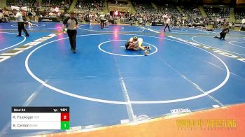 145 lbs Round Of 16 - Kal-El Fluckiger, Valiant Prep vs Brayden Carson, Sunkist Kids Monster Garage