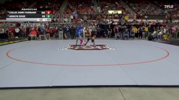 155 lbs Quarterfinal - Ashlyn Rose, Scott Community HS vs Callie Anne Fairbank, Independence Hs