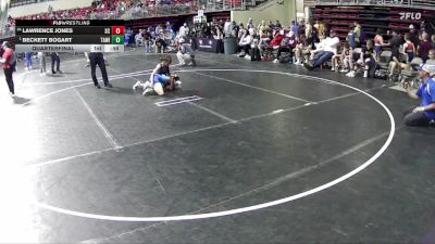 85 lbs Quarterfinal - Beckett Bogart, Team Agoge Wrestling Inc vs Lawrence Jones, Sherman Challengers