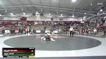 174 lbs Champ. Round 1 - Riley Davis, Shorter vs Dillon Walker, Gannon