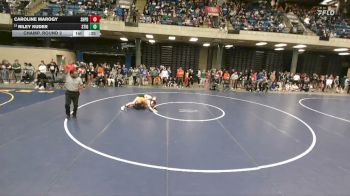 125 lbs Champ. Round 2 - Riley Kuder, Coal City vs Caroline Marogy, Buffalo Grove