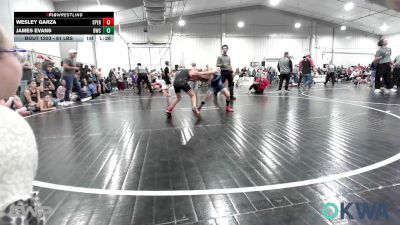 61 lbs Quarterfinal - Wesley Garza, Sperry Wrestling Club vs James Evans, Bartlesville Wrestling Club