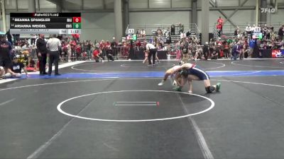 110 lbs Cons. Semi - Arianna Weigel, Russell Wrestling Club vs Reanna Spangler, Maize