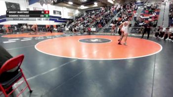 157 lbs Champ. Round 3 - Dominic Hidalgo, Etiwanda vs Brody Martinez, Palm Desert