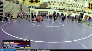 145 lbs 1st Place Match - Thomas Gibbs, Contenders Wrestling Academy vs Matthew Staples, Midwest Regional Training Center