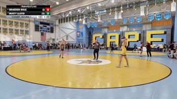 132 lbs Champ. Round 1 - Braeden Bole, Caesar Rodney H S vs Rusty Lloyd, St Georges Tech HS