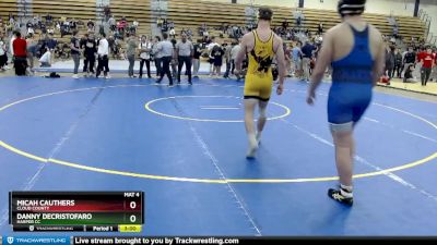 184 lbs Cons. Round 4 - Micah Cauthers, Cloud County vs Danny Decristofaro, Harper CC