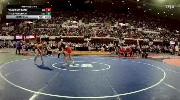 G - 140 lbs Semifinal - Madison Lamb, Glasgow Girls vs Tita Fandrich, Billings Senior High School Girls