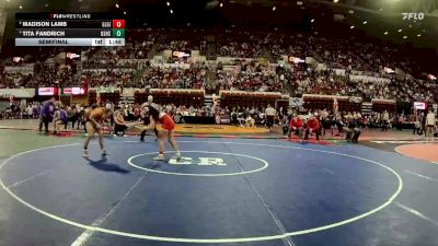 G - 140 lbs Semifinal - Madison Lamb, Glasgow Girls vs Tita Fandrich, Billings Senior High School Girls