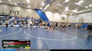 53-57 lbs Round 2 - Gracey McKee, Uintah Wrestling vs Drake Hansen, Westlake