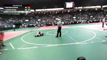 108 lbs Champ. Round 1 - Landon Frank, NMR3 vs Brayden Barker, EWC3