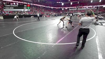 150 lbs Cons. Quarters - Caden Schwartz, Oregon vs Cole Lejon, Brown Deer/Mess./Shore.