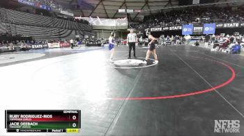 Girls 1B/2B/1A/2A 155 Semifinal - Ruby Rodriguez-Rios, Toppenish (Girls) vs Jacie Deebach, Tonasket (Girls)