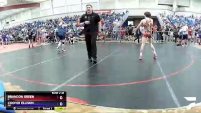 138 lbs Champ. Round 2 - Brandon Green, IL vs Cooper Ellison, OH