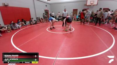 185 lbs Round 3 (6 Team) - Alec Schmuck, WAR vs Roman Fraser, Spartan Mat Club