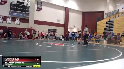 90-97 lbs Round 5 - Nathan Bolin, Shelby County Elite vs Tialahna Stafford, Western WC