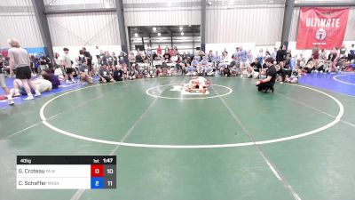 40 kg Rr Rnd 1 - Giada Croteau, PA West Black vs Cidney Schaffer, Mat Assassins Girls