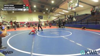 52 lbs 3rd Place - Lincoln Spain, Raw Wrestling Club vs Aspen Shelton, Team Tulsa Wrestling Club