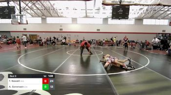 95 lbs Quarterfinal - Teigan Newell, Indiana Outlaws Black vs Andrew Sorensen, EAC W.E.