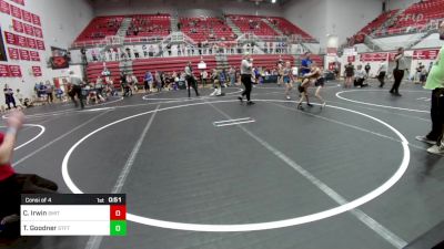 46-49 lbs Consi Of 4 - Carter Irwin, Smith Wrestling Academy vs Tennesselynn Goodner, Standfast