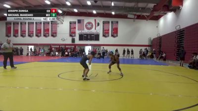 125 lbs Cons. Round 2 - Michael Manzano, Moorpark CCC vs Joseph Zuniga, Cerritos College
