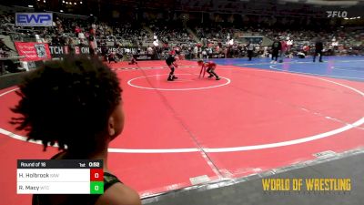 52 lbs Round Of 16 - Huntlee Holbrook, Simmons Academy Of Wrestling vs Ryker Macy, WTC