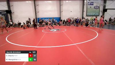 135 lbs Quarterfinal - Dominic Deputy, Meatballs vs Mason Mangialino, Blue Wave Barn