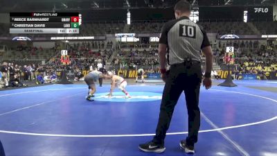 133 lbs Semifinal - Reece Barnhardt, UMary vs Christian Davis, Lander