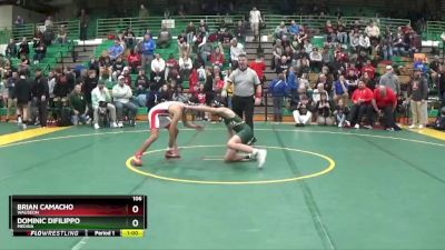 106 lbs Cons. Round 4 - Dominic Difilippo, Medina vs Brian Camacho, Wauseon