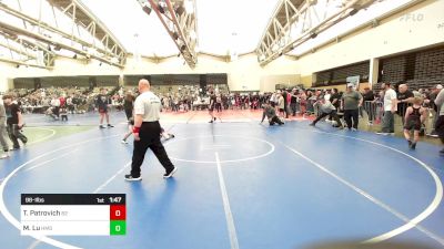 96-I lbs Quarterfinal - Trevor Patrovich, Barn Brothers vs Max Lu, Haverford Middle School