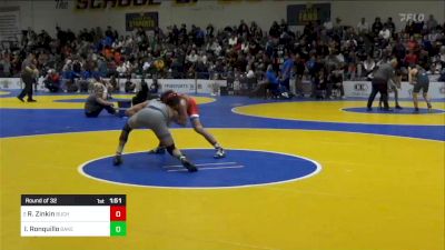 123 lbs Round Of 32 - Rocklin Zinkin, Buchanan vs Isaac Ronquillo, Bakersfield