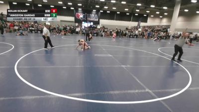 92 lbs Champ. Rd Of 16 - Nolan Eckart, Bad Karma Wrestling Club vs Kingston Gardas, Mounds View Mustangs Wrestling Club