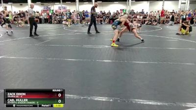 98 lbs Round 1 (6 Team) - Cael Muller, EsteBoyz Shadow Strikers vs Zack Dixon, Validus WC