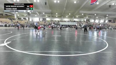 100 lbs Cons. Semi - Jayde Snacks McKinney, Buccaneer Wrestling Club vs Gianna Crain, Seymour Youth Wrestling Club