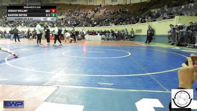 108 lbs Consi Of 8 #1 - Josiah Williby, Union JH vs Easton Reyes, El Reno