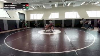 140 lbs Champ. Round 2 - Kaylie Julander, Kemmerer vs Jessica Garber, South