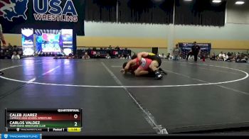 150 lbs Quarterfinal - Caleb Juarez, Caprock High School Wrestling vs Carlos Valdez, Team Idaho Wrestling Club