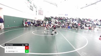 150 lbs Semifinal - Dylan Warner, Branford vs Antonio Jennings, Foran