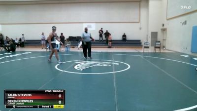 165 lbs Cons. Round 4 - Talon Stevens, Uintah vs Deken Knowles, Corner Canyon