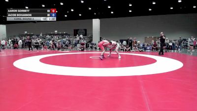 144 lbs Cons. Round 2 - Aaron Gorbett, CO vs Jacob Bohannon, OK