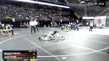 113 Class 1 lbs Quarterfinal - Caleb Moore, Central (New Madrid County) vs Brandon Brewer, Versailles