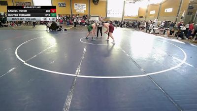 285 lbs Consi Of 16 #2 - Sam St. Peter, Monument Mountain vs Hunter Ferland, Springfield