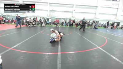 90 lbs 5th Place - Judah Brockett, OH vs Reign Gutterman, KY