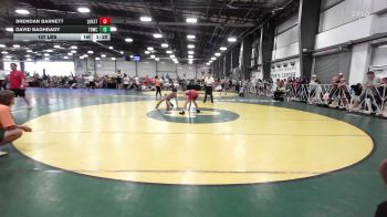 127 lbs Rr Rnd 3 - Brendan Barnett, Quest School Of Wrestling MS - MS vs David Baghdady, TDWC Maniacs Grey - MS