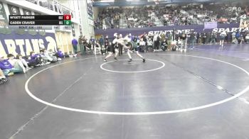 150 lbs Cons. Round 2 - Wyatt Parker, Bozeman vs Caden Craver, Belgrade